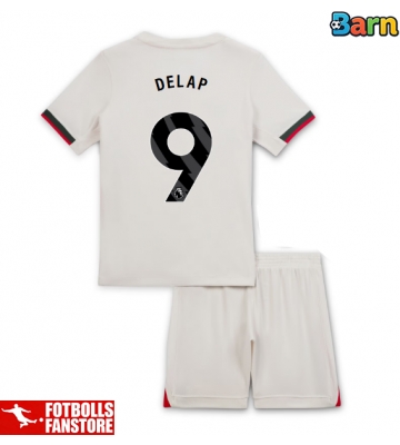 Chelsea Liam Delap #9 Bortatröja Barn 2025-26 Kortärmad (+ Korta byxor)